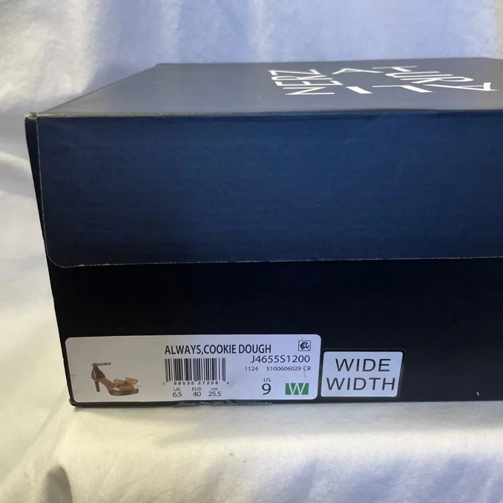 Naturalizer Always Dress Sandals Cookie Dough Women's Size 9 W New Brown Bow - Picture 10 of 12